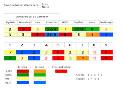 Pantalla del programa de cálculos de sinastria numerologica PythagorasN